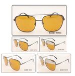 Metal polarized sunglasses with yellow lenses for drivers PaulRolf 820087