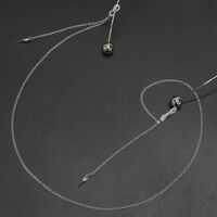 Металлическая нескользящая цепочка, с подвеской со стразами, для очков и масок GL453