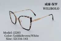 Metal + TR90 ultrathin women's frames with spring hinges Wilibolo J2203