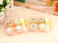 Mini set with contact lens cases ZZ001Owl, 2pcs