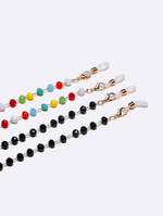 Acrylic black and malachite green glasses chain retro fashion GM095