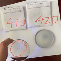 Фотохромные серые пластиковые линзы, индекс 1.56, с покрытием UV410 