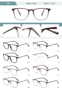 Plastic TR90 frame for men with spring hinges A5035-DA