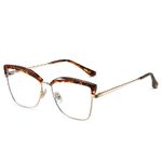 Combined frame (metal + TR90) or glasses with blue light protection, with spring hinges FA87270