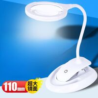 Tabletop magnifying glass with backlight 3132-XX, magnification: 5X, 10X