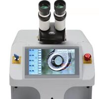 Tabletop welding machine for laser spot soldering and welding for glasses and jewelry YXS-W200, laser up to 200 W