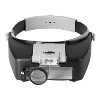 Binocular magnifier with backlight, magnifying glass with head mount 81007-A2-XX, magnification: 1,5Х, 3Х, 8,5Х, 10Х