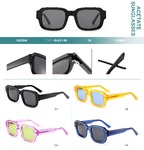 Polarized acetate plastic sunglasses Big City HS2850