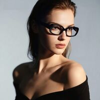 Оправа женская пластиковая из материала TR90 + металл, линзы с защитой от ультрафиолета и синего света More LS034