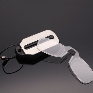 Plastic reading pince-nez glasses with case 6008, diopters from +1.00 to +3.00, RMC=62-64