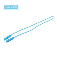 Шнурок-фиксатор для очков силиконовый 27 см, отверстие 4*7 мм