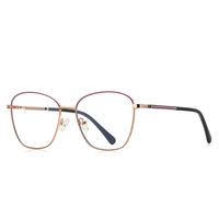 Ветреная рогатка  оправа металлическая с линзами блю-блокерами  MORE 3055