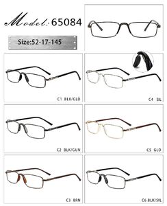 Metal frame with soft nose pad and spring hinges 65084-DA