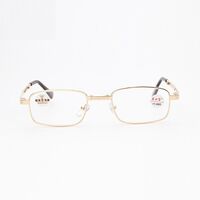 Очки металлические складные для чтения QFA-151 с футляром, диоптрии от +1.00 до +4.00, РМЦ=62-64