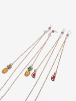 Glasses chain set of three-piece with colorful beads GM030