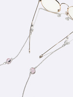 Набор из двух акриловых цепочек для очков черного и розового цветов GM155