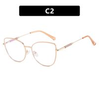 Metal glasses with blue light protection for women 7140-PN