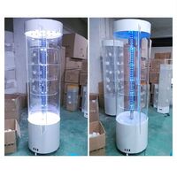 Acrylic floor rotating display stand for glasses, frames, cases and accessories 180040, size 176 * 40 cm