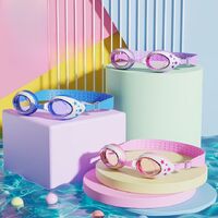 Очки для плавания детские (3-14 лет) водонепроницаемые с защитой от запотевания, с коробкой, 1700-2-YU