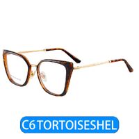 Combined frame (metal + TR90) or glasses with blue light protection, with spring hinges FA87006