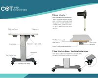 Моторизованный стол с подъёмным механизмом COT-B10, столешница 640*500 мм