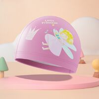 Шапочка для плавания поливинилхлоридная водонепроницаемая детская 儿童PU帽-YU