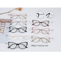 Combined frame (metal + TR90) with Blue Ray Cut protection lenses and flex MAMO TR8217