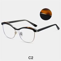 Combined frame (metal + TR90) or glasses with blue light protection, with spring hinges FA87265