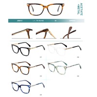Combined frames for glasses, acetate + metal, with spring hinges Big City JB6012