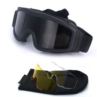 Очки защитные противоударные тактические +3 насадки ES001