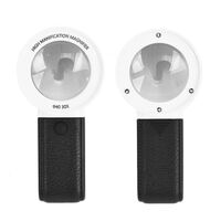 Magnifier with universal backlight, magnifying glass with handle 5018-XX, size: diameter 40 mm, magnification: 30X