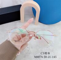 Hybrid frame, metal + TR90, with Blue Block coating SANTA M8076