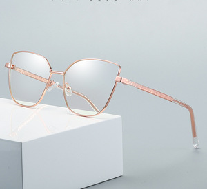 Оправа металлическая с линзами блю-блокерами MORE 3002