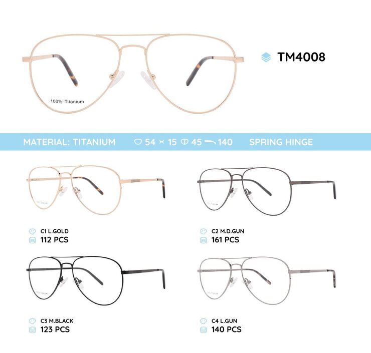Оправа металлическая титановая с флексом TM4008