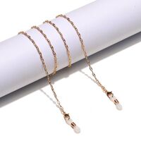 Металлическая нескользящая цепочка золотого цвета, для очков и масок GL1295