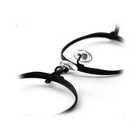 Silicone nose pad for glasses CY005, CY006, CY007, CY008 almond-shaped universal, right+left, size 12*7/15*8 mm, for screw and latch