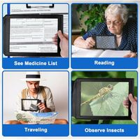 Reading magnifier, cylinder magnifying glass 2123A4, magnification: 3X