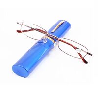 Metal eyeglasses for reading KY3038 with case, diopters from +1.00 to +4.00, PD62-64