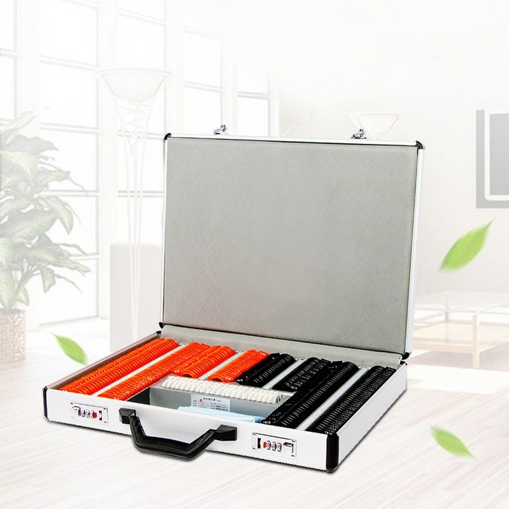 Меднабор из 266 пробных линз в пластиковых оправах в алюминиевом кейсе, 38/25 mm