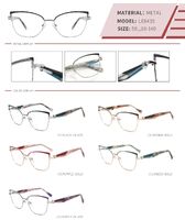 Metal nylor frame with spring hinges LE6435-DA