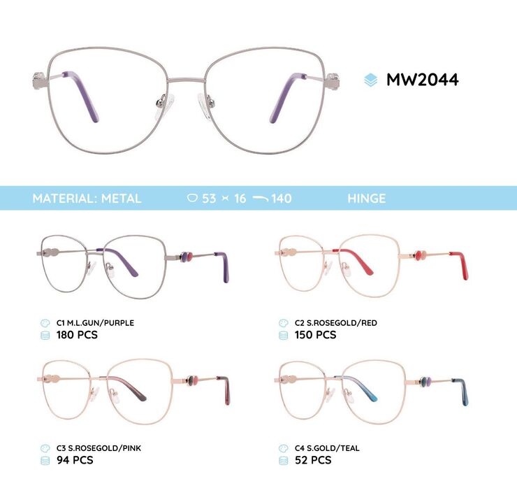 Оправа для очков металлическая женская MW2044