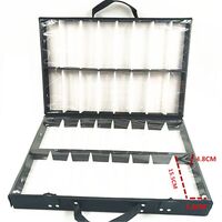 Glasses and frames portable holder display with 32 slots and cover, from 2 pieces JS-C180311