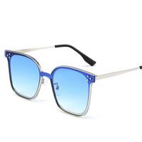 Солнцезащитные металлические безрамочные очки с защитой UV400 2968-GT