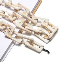 Акриловая цепочка для очков с овальными звеньями, разные цвета GB078