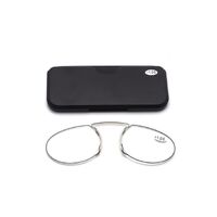 Plastic reading pince-nez glasses with case 6021, diopters from +1.00 to +3.00, RMC=62-64