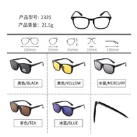 El Dorado frames with polarized sunshades set (clip-on) on magnet 2325 (5 pieces) 