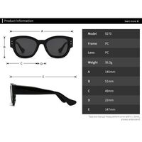 Пластиковые женские солнцезащитные очки в круглой оправе Elit 9270-EL