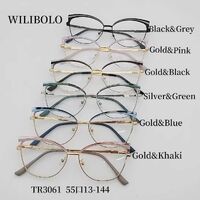 Metal + TR90 ultrathin women's frames with spring hinges Wilibolo TR3061