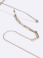 Acrylic pearl luster mixed color glasses chain GL1363