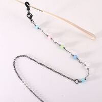 Metal non-slip chain, with colored beads, for glasses and masks GL1879